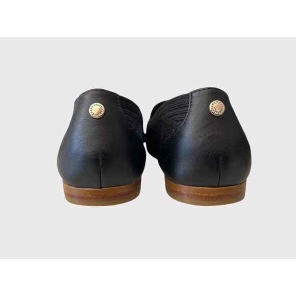 Cole Haan Womens Grandseries Loafers Size 7.5 Black Knit & Leather Slip-On - Picture 3 of 7